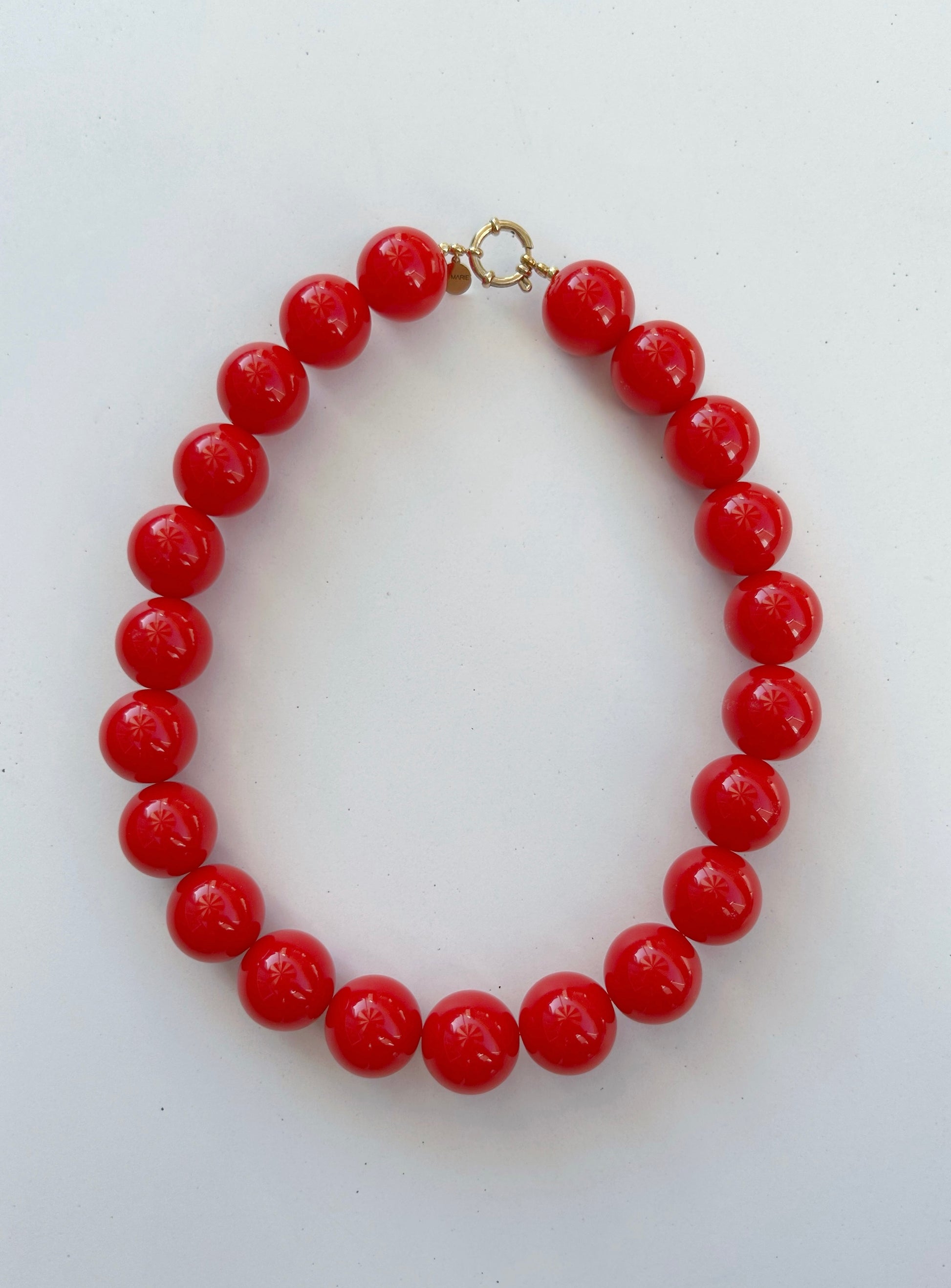 Kralen ketting rood