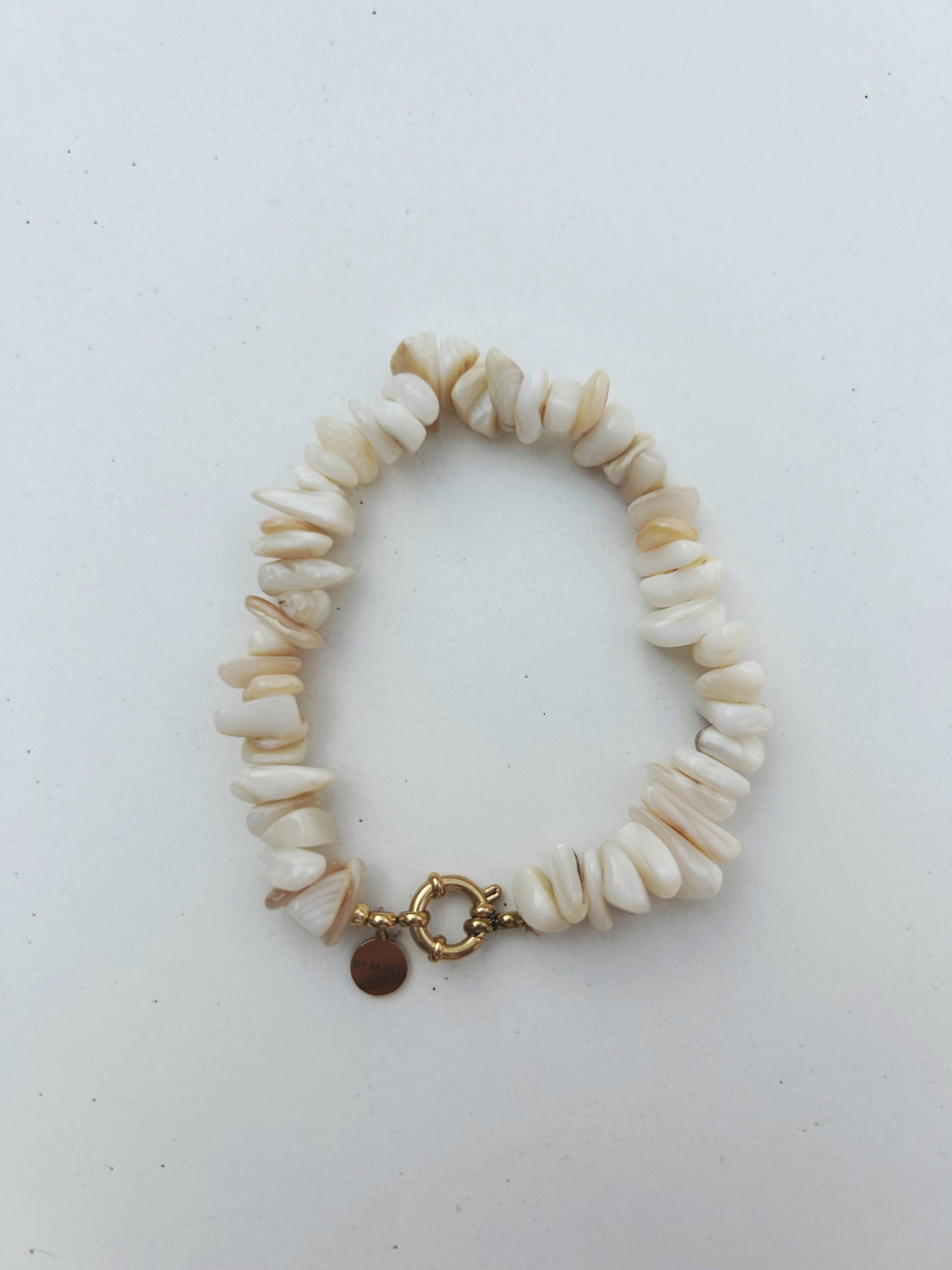 Natuursteen armband wit