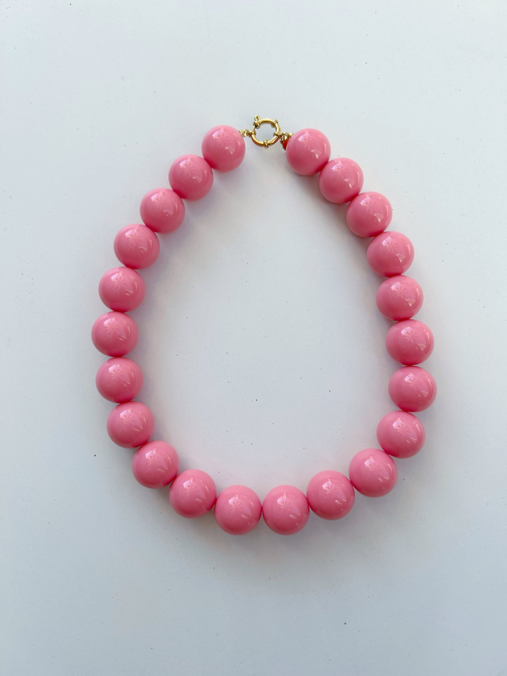 Kralen ketting roze